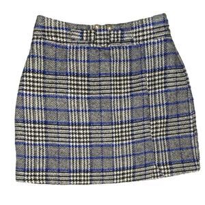 Asos High Waist Rise Plaid Mini Skirt Belt Detail Cher Clueless 90s Y2K Preppy 8